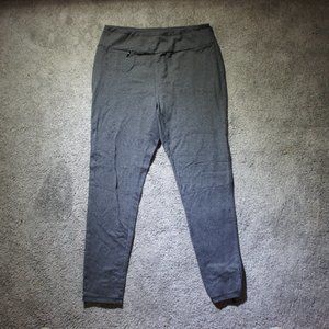 T by Talbots Gray Stretch Leggings L